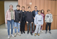 El alcalde de El Prat, Lluís Mijoler, y la consejera de Educación, Anna Simó, visitan la ampliación del Institut Escola Pepa Colomer