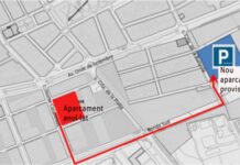 Cambia de ubicación el aparcamiento provisional del ensanche sur